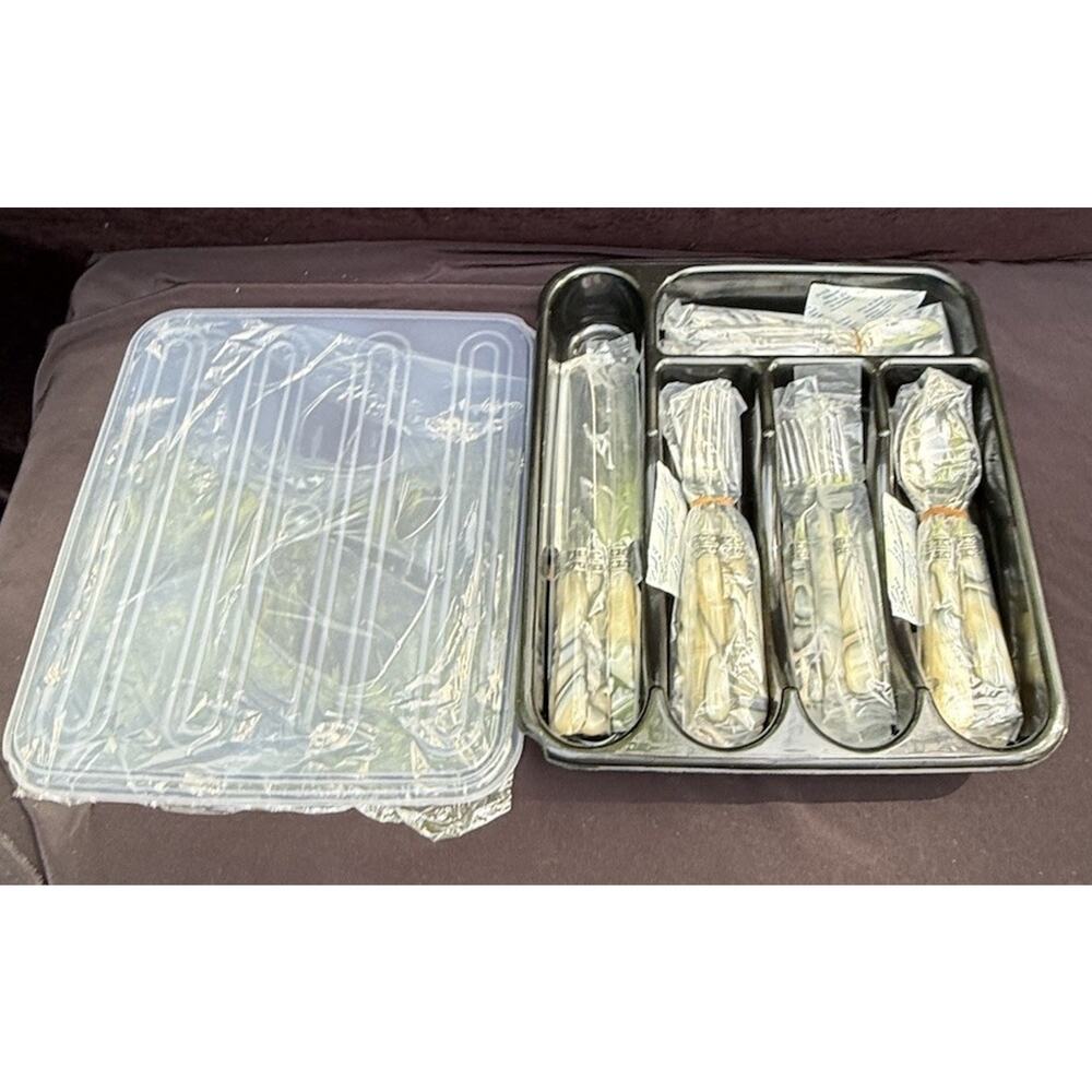 Barenthal Elegant 20-pc. Stainless Steel SilverwareSet Tortue Sandstone New!